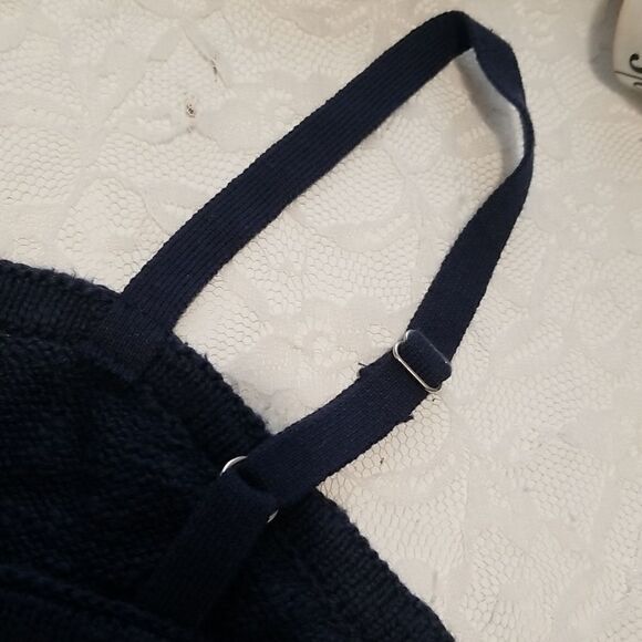 FRYE CROCHET TOP NAVY BLUE NWT CROCHET HEM TANK SMALL NEW WITH TAGS - Picture 16 of 16